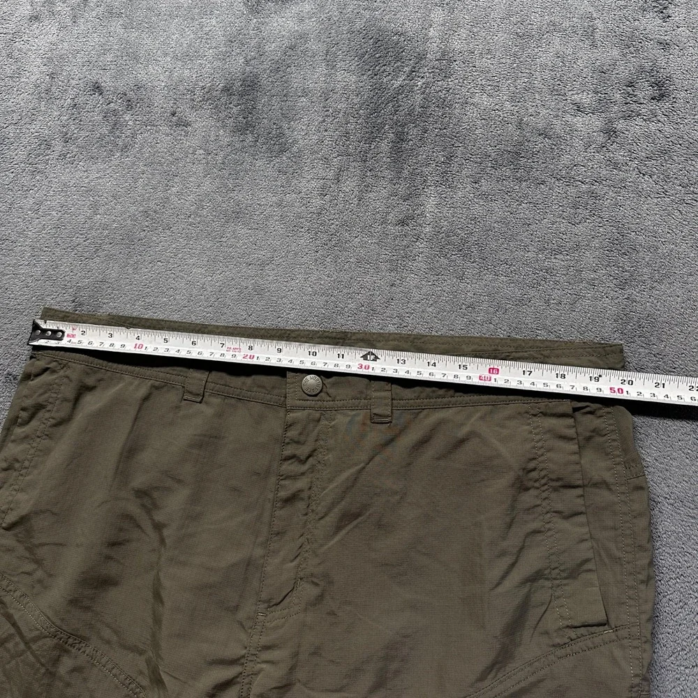 The North Face Packable Hiking Shorts Mens 40 Green Nylon Ripstop Cargo Outdoor